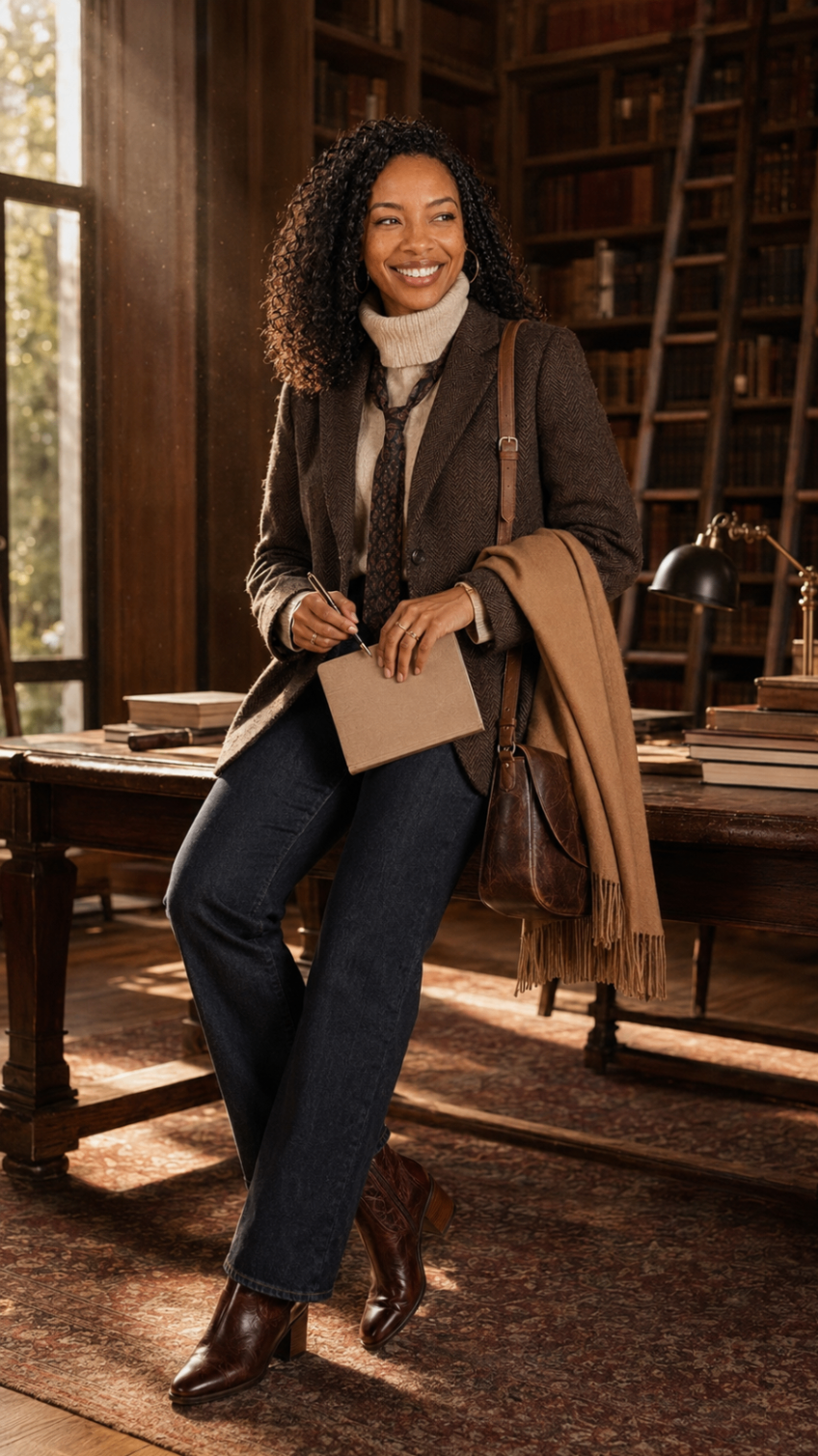 Whit Dubo in a library setting